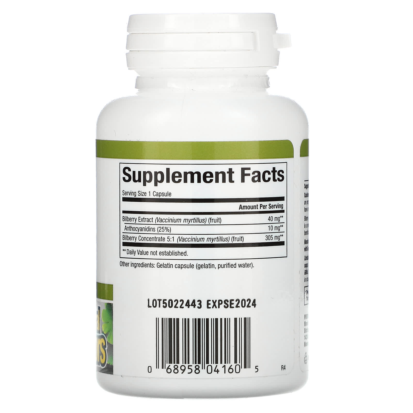 Natural Factors, Bilberry, 40 mg, 60 Capsules UPC 068958041605 | Hilife Vitamins