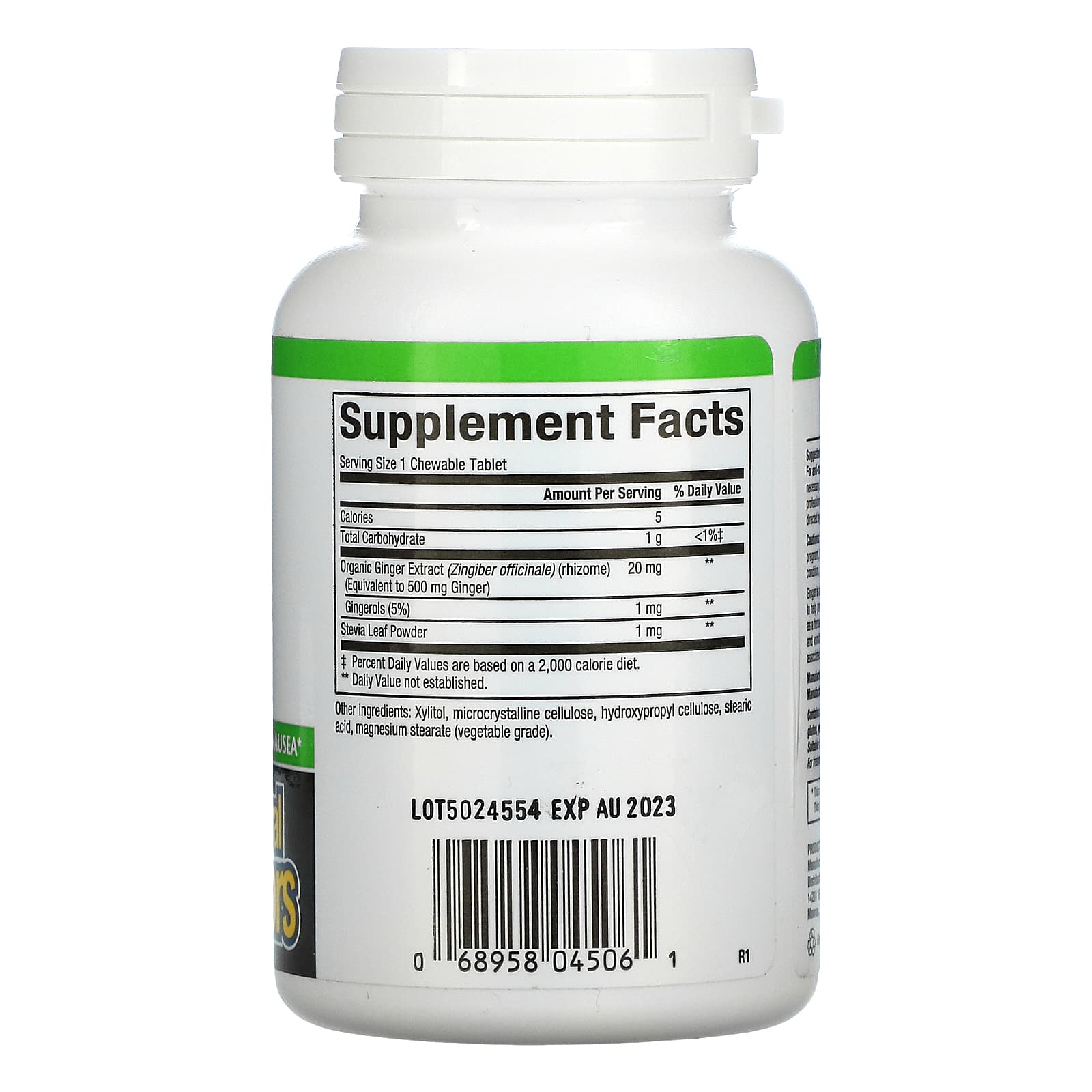 Natural Factors, Chewable Ginger, 500 mg, 90 Chewables UPC 068958045061 | Hilife Vitamins