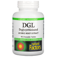 Natural Factors, DGL, Deglycyrrhizinated Licorice Root E, 90 Vegetable Tablets UPC 068958045085 | Hilife Vitamins