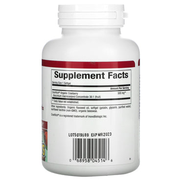 Natural Factors, CranRich, Super Strength, Cranberry Con, 90 Softgels UPC 068958045146 | Hilife Vitamins