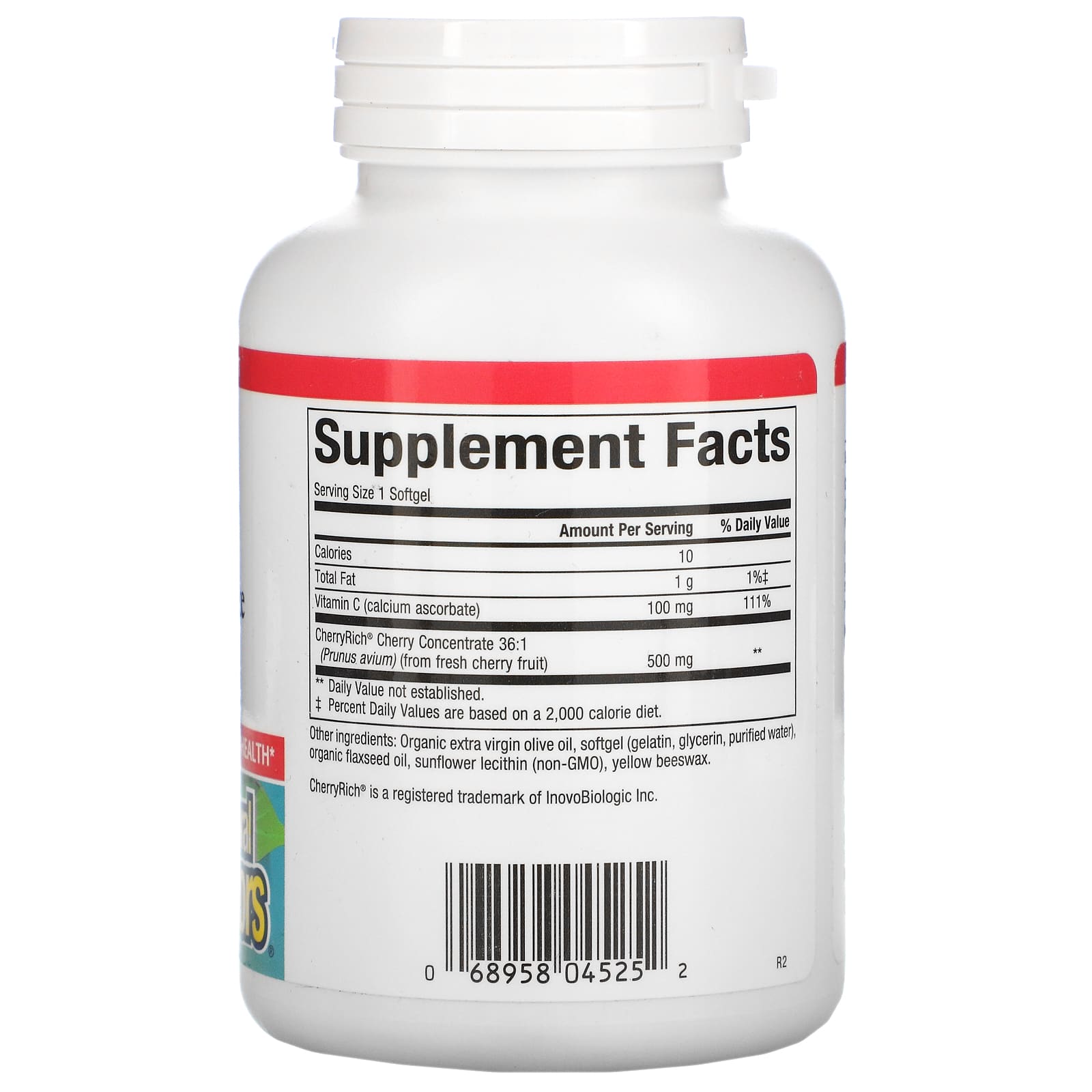 Natural Factors, Cherry Concentrate, Super Strength, 500, 90 Softgels UPC 068958045252 | Hilife Vitamins