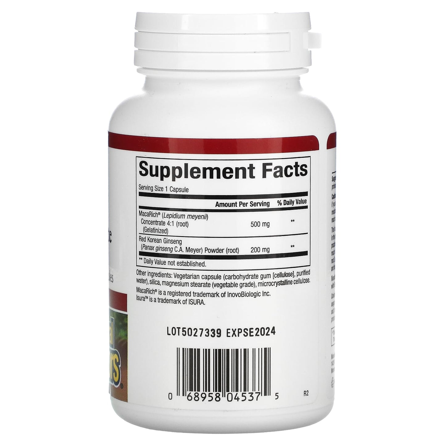 Natural Factors, Maca Rich, Maca Concentrate, Super Stre, 90 Vegetarian Capsules UPC 068958045375 | Hilife Vitamins
