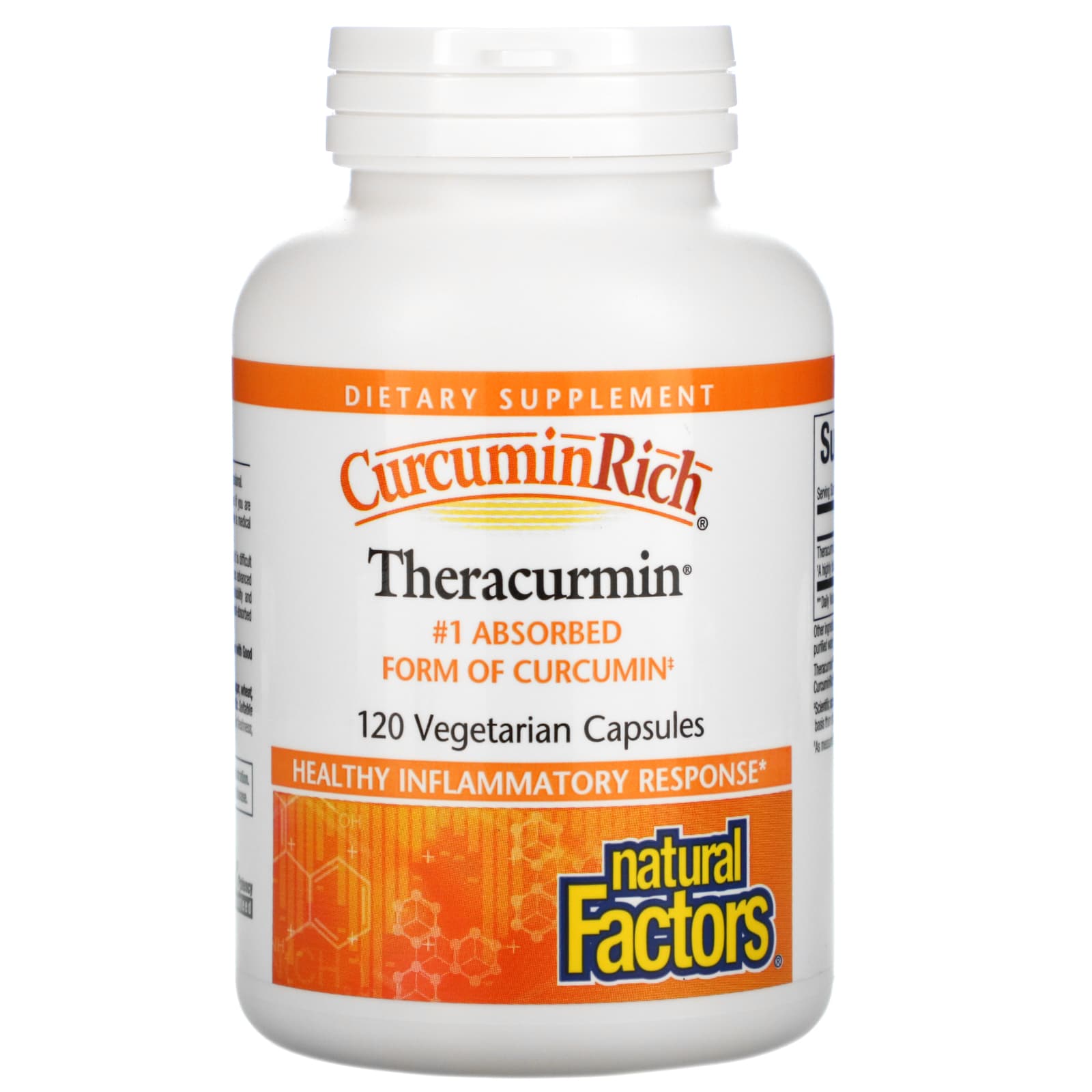 Natural Factors, CurcuminRich, Theracurmin, 120 Capsules UPC 068958045399 | Hilife Vitamins