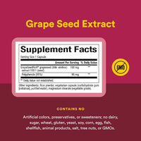 Natural Factors, GrapeSeedRich, Grape Seed Extract, 100, 120 Vegetarian Capsules UPC 068958045405 | Hilife Vitamins