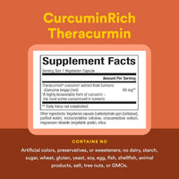Natural Factors, Theracurmin®, 60 mg, 30 Vegetarian Capsules UPC 068958045436 | Hilife Vitamins