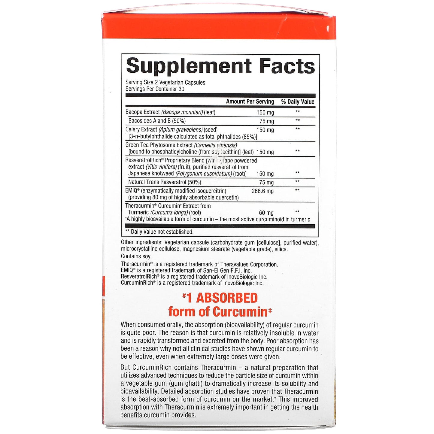 Natural Factors, mory Curcumizer, 60 Vegetarian Capsules UPC 068958045535 | Hilife Vitamins