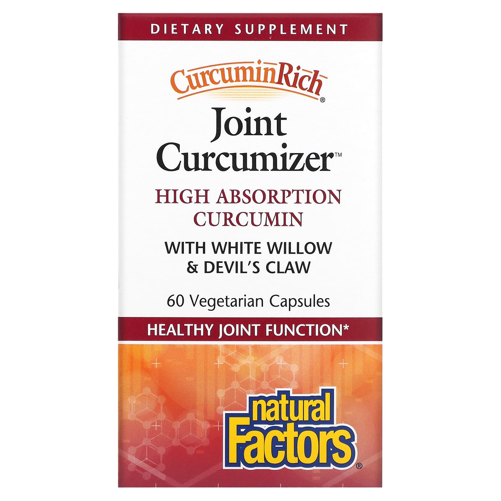 Natural Factors, CurcuminRich, Joint Curcumizer, 60 Capsules UPC 068958045542 | Hilife Vitamins