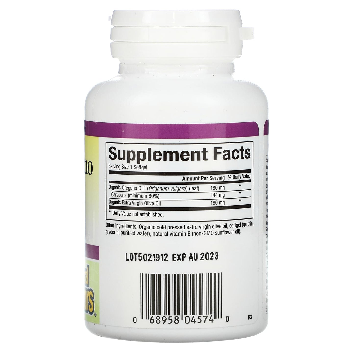 Natural Factors, Oil Of Oregano, 180 mg, 60 Softgels UPC 068958045740 | Hilife Vitamins