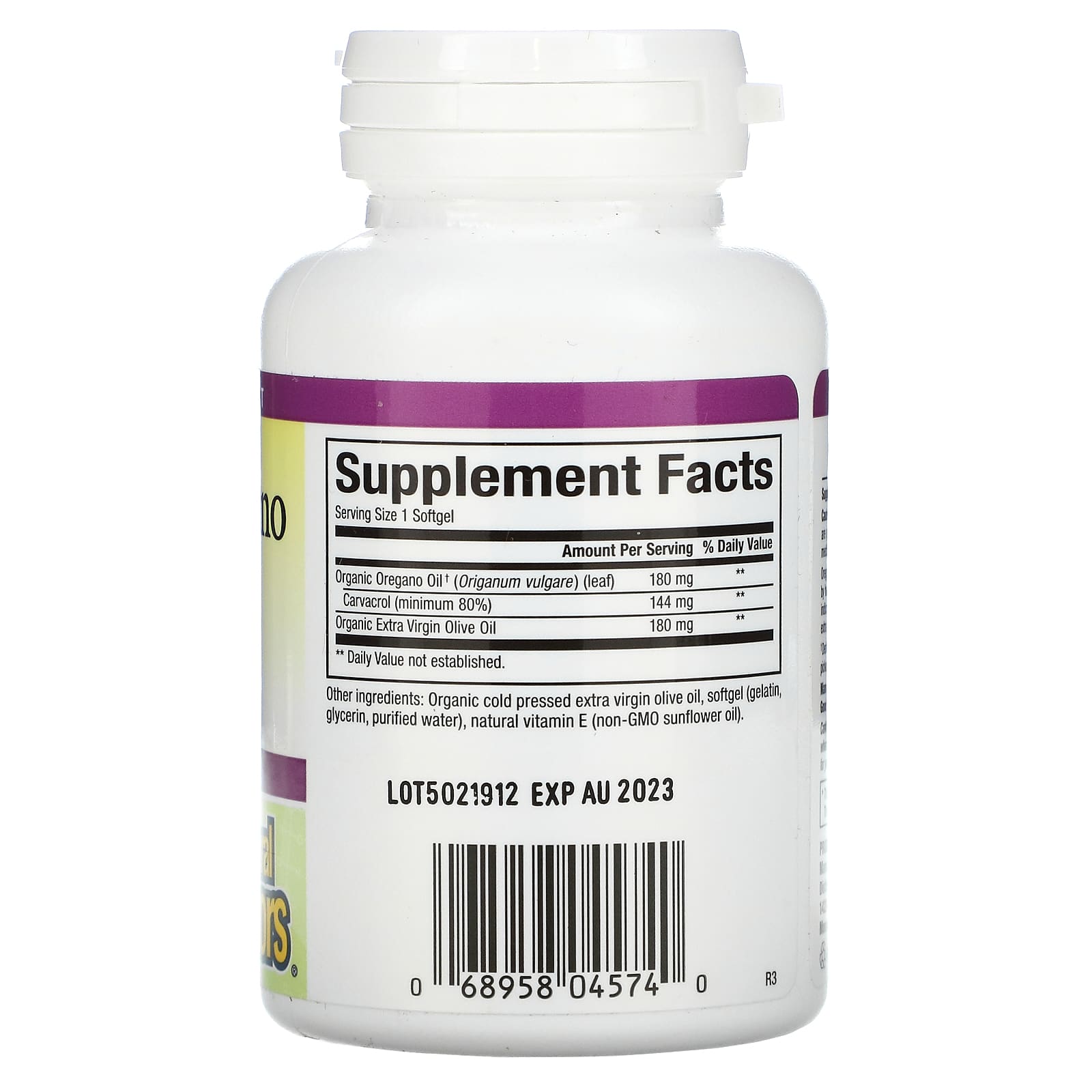 Natural Factors, Oil Of Oregano, 180 mg, 60 Softgels UPC 068958045740 | Hilife Vitamins
