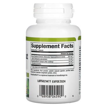 Natural Factors, Horse Chestnut with GrapeSeedRich, 350, 60 Capsules UPC 068958045900 | Hilife Vitamins
