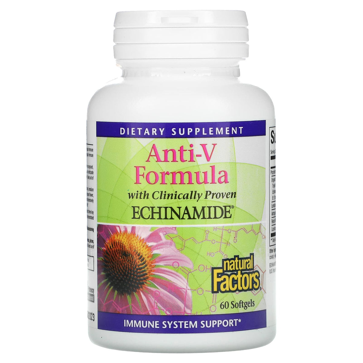 Natural Factors, Anti-V Formula, with Clinically Proven, 60 Softgels UPC 068958047003 | Hilife Vitamins