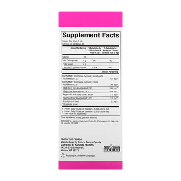 Natural Factors, Patented Echinamide Active Support, Hon, 5 Oz UPC 068958047607 | Hilife Vitamins