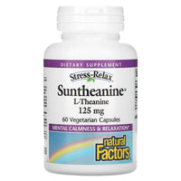Natural Factors, Stress-Relax, Suntheanine, L-Theanine,, 60 Vegetarian Capsules UPC 068958048307 | Hilife Vitamins