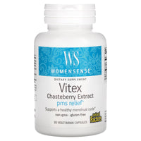 Natural Factors, Womensense, Vitex Chasteberry Extract, 90 Vegetarian Capsules UPC 068958049304 | Hilife Vitamins
