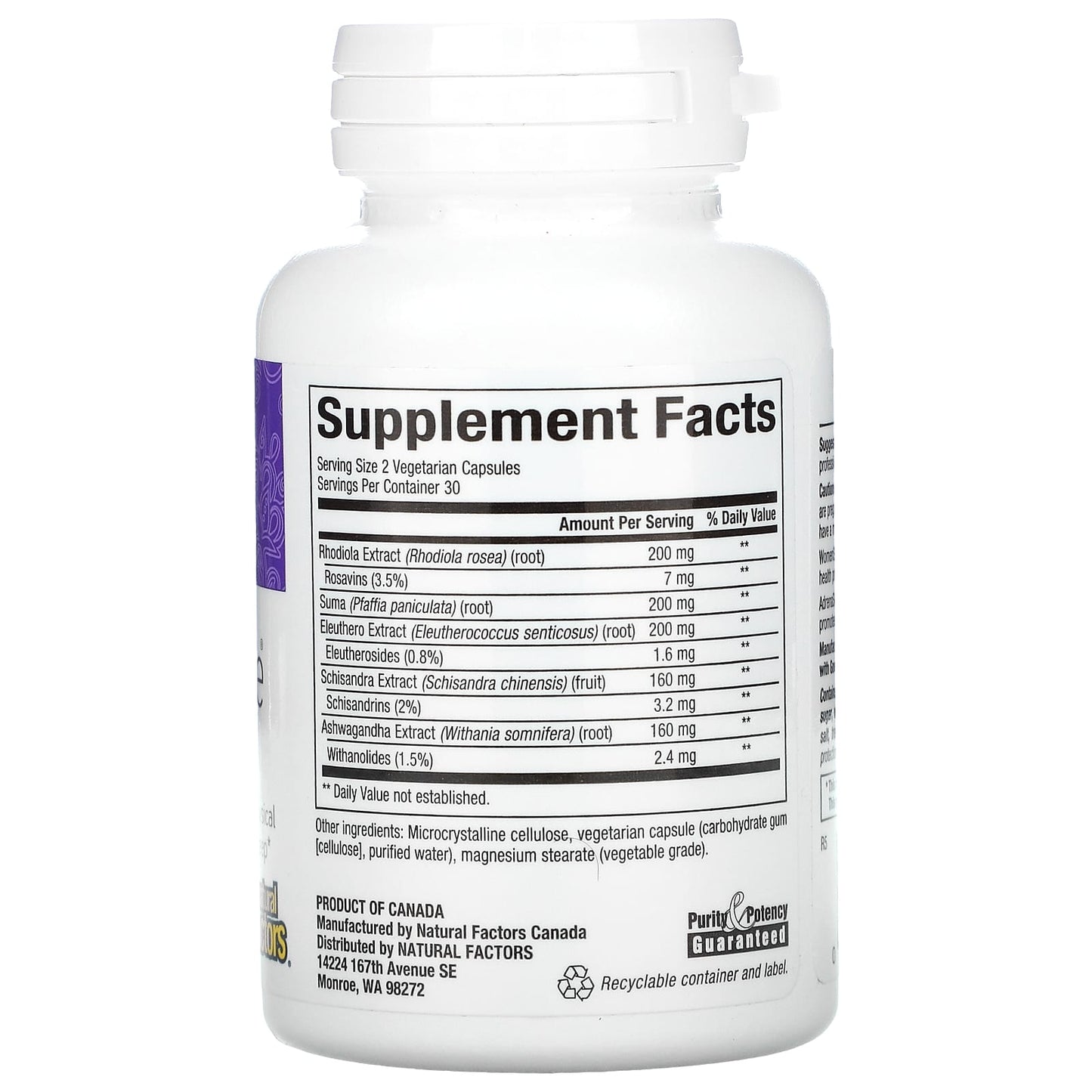Natural Factors, Womensense, AdrenaSense, Adrenal Formul, 60 Capsules UPC 068958049410 | Hilife Vitamins