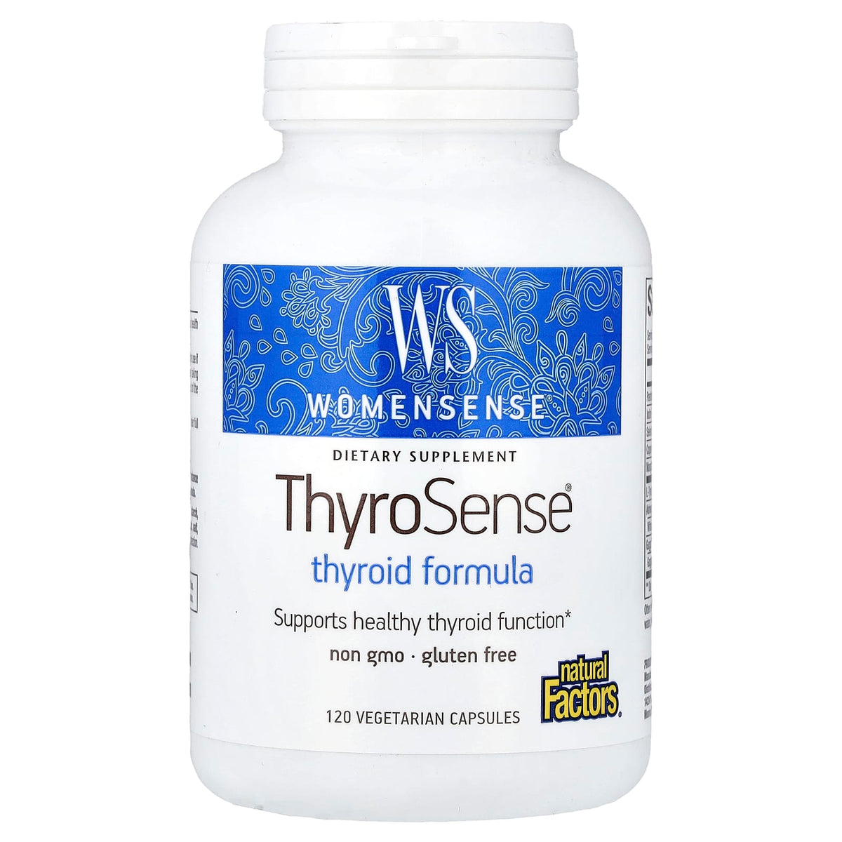 Natural Factors, WomenSense®, ThyroSense®, Thyroid Formula, 120 Capsules UPC 068958049465 | Hilife Vitamins