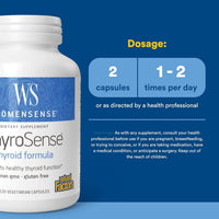 Natural Factors, WomenSense®, ThyroSense®, Thyroid Formula, 120 Capsules UPC 068958049465 | Hilife Vitamins