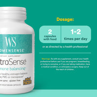 Natural Factors, WomenSense®, EstroSense®, 120 Capsules UPC 068958049564 | Hilife Vitamins
