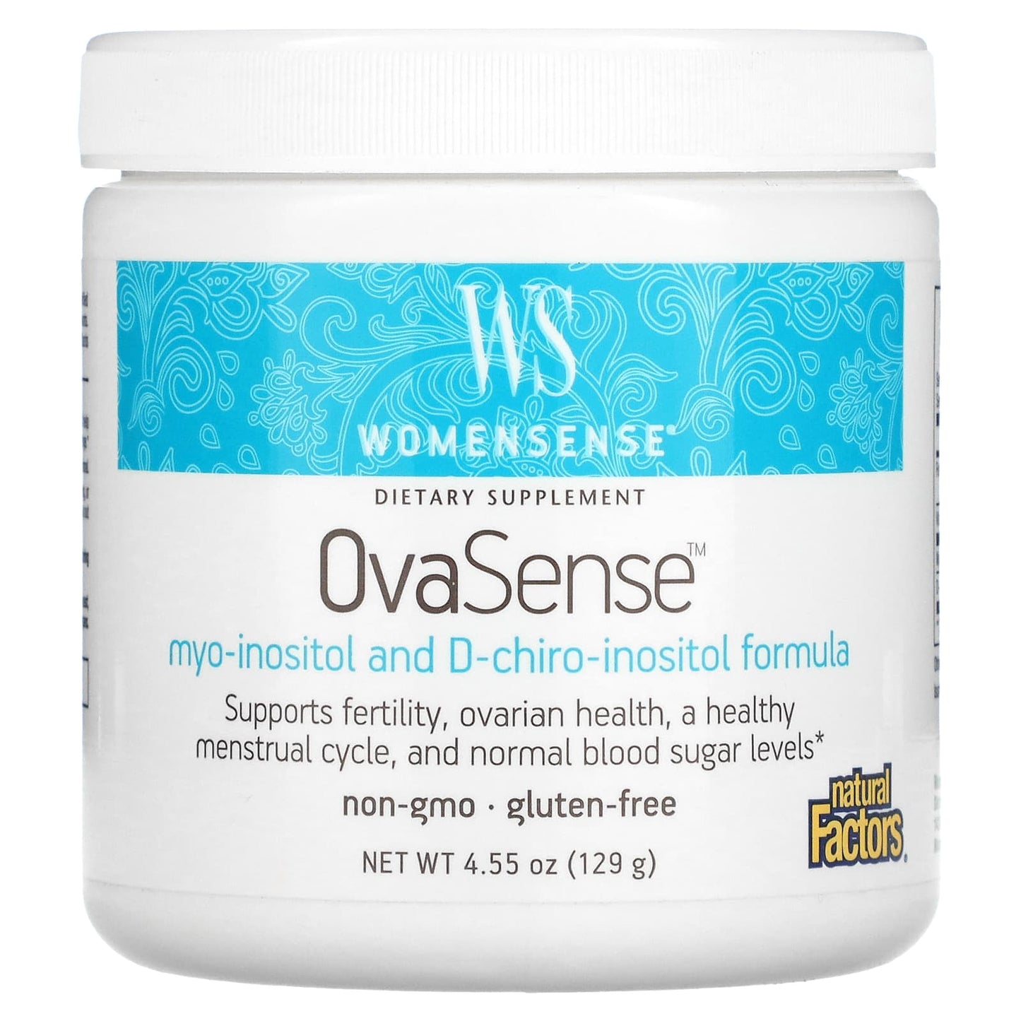 Natural Factors, Womensense, OvaSense, 4.55 oz UPC 068958049939 | Hilife Vitamins