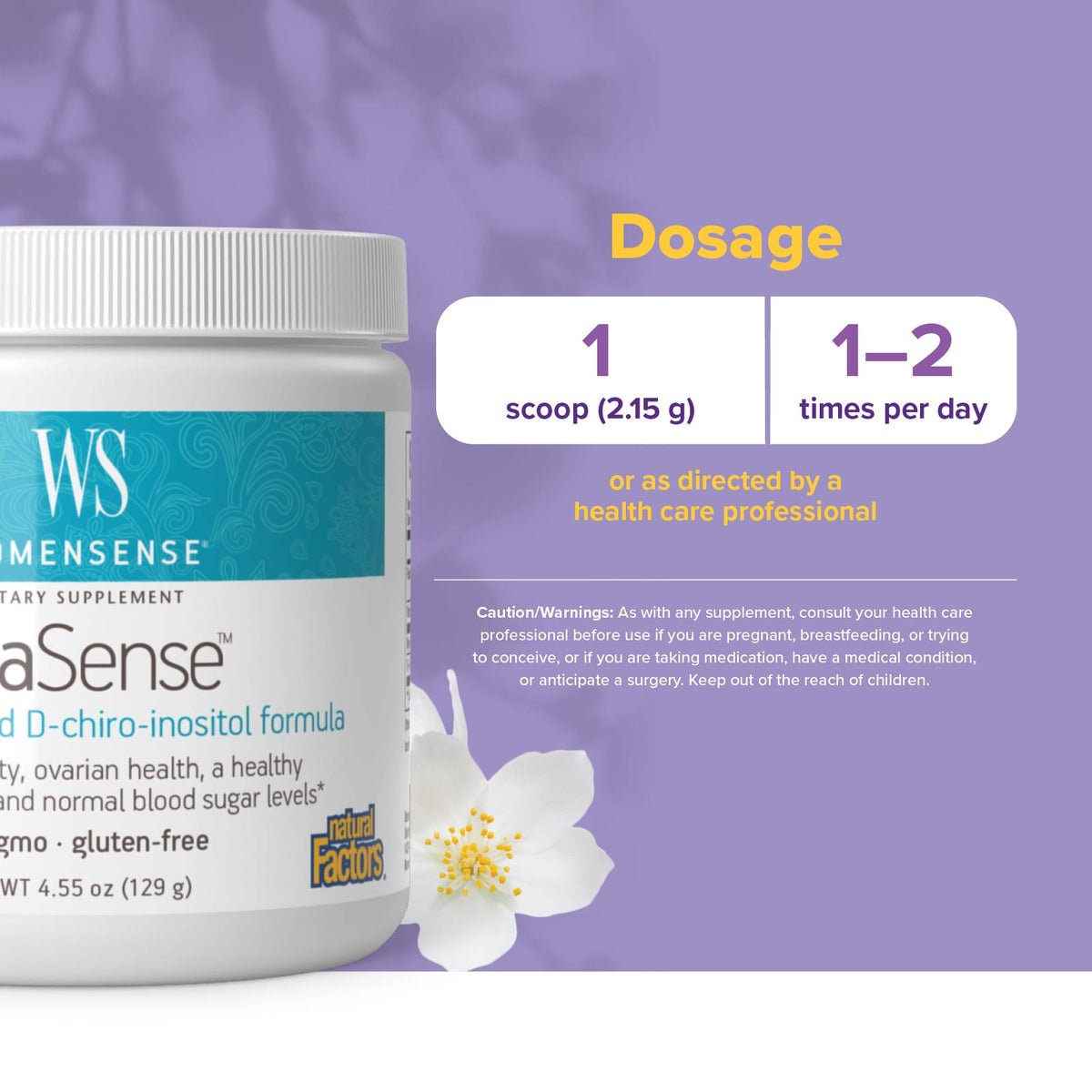 Natural Factors, Womensense, OvaSense, 4.55 oz UPC 068958049939 | Hilife Vitamins