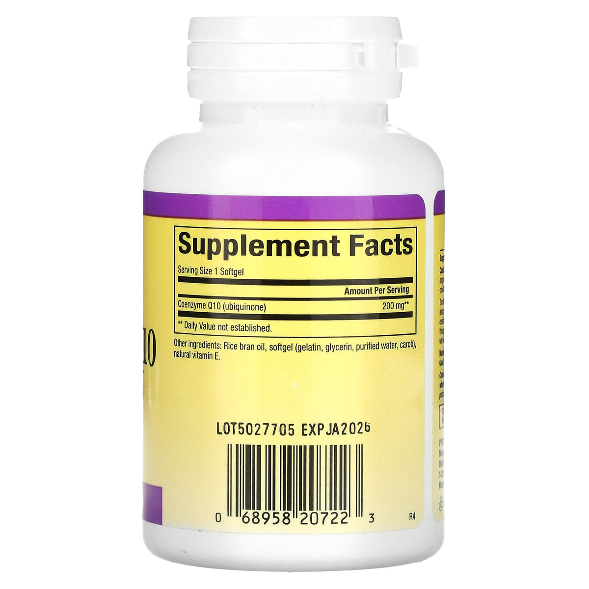 Natural Factors, Coenzyme Q10, 200 mg, 60 Softgels UPC 068958207223 | Hilife Vitamins