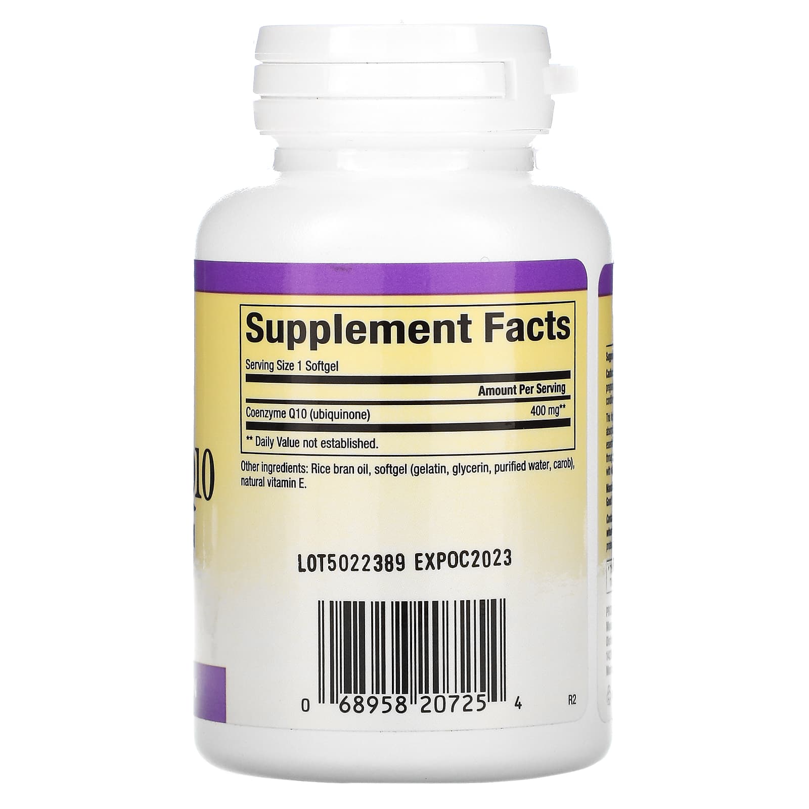 Natural Factors, Coenzyme Q10, 400 mg, 60 Softgels UPC 068958207254 | Hilife Vitamins