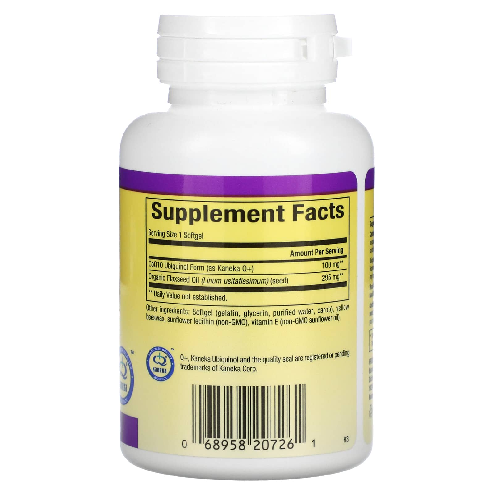 Natural Factors, Ubiquinol, Active CoQ10, 100 mg, 60 Softgels UPC 068958207261 | Hilife Vitamins
