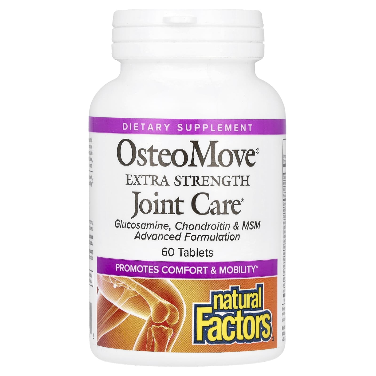 Natural Factors, OsteoMove®, Extra Strength, Joint Care, 60 Tablets UPC 068958268422 | Hilife Vitamins