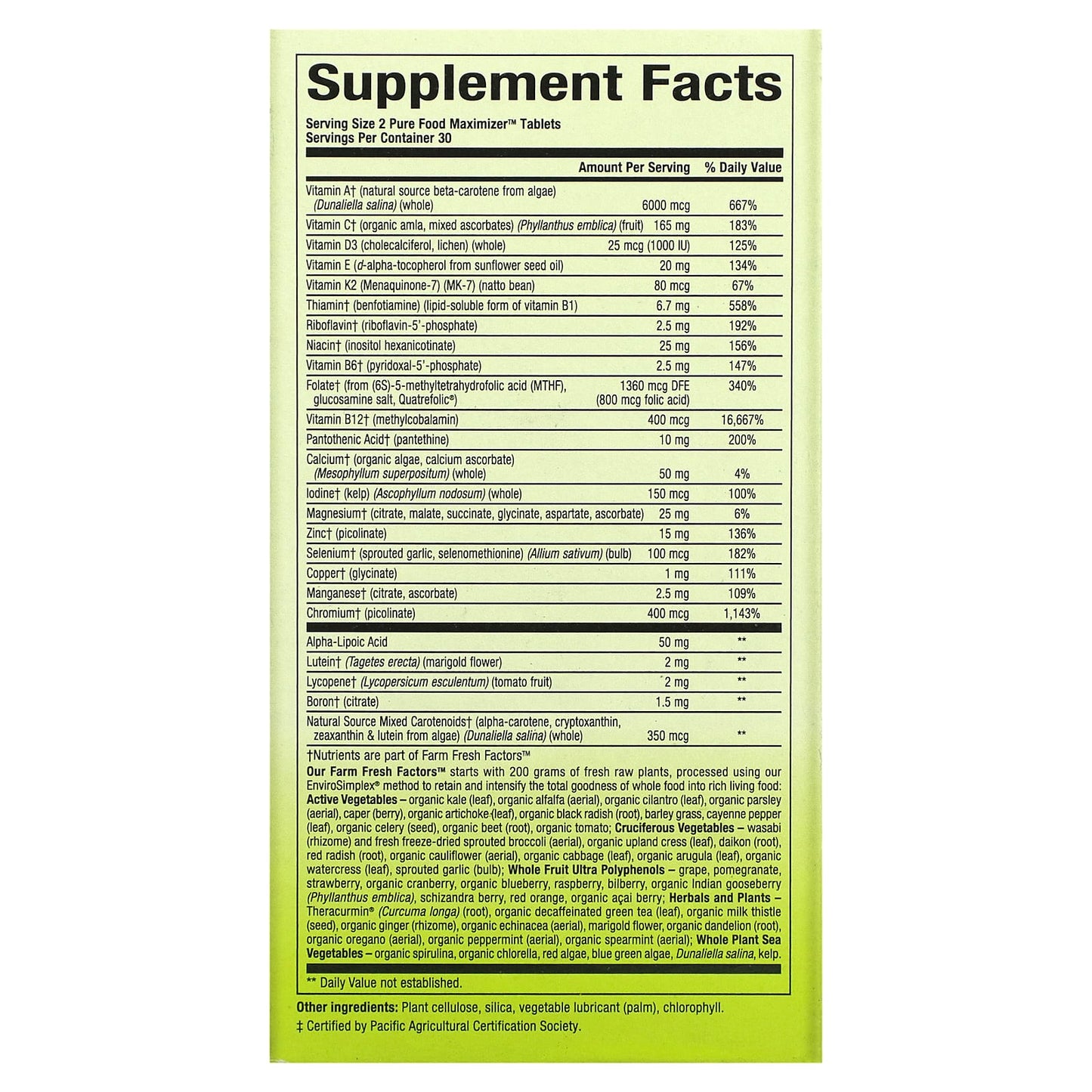 Natural Factors, Whole Earth & Sea Women's 50+ Multivitamin & Mineral, 60 Tablets UPC 068958355016 | Hilife Vitamins