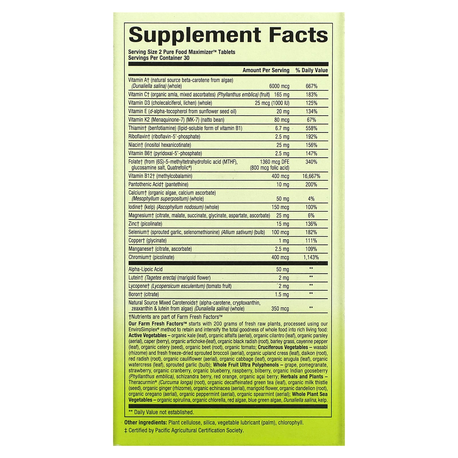Natural Factors, Whole Earth & Sea Women's 50+ Multivitamin & Mineral, 60 Tablets UPC 068958355016 | Hilife Vitamins