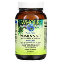 Natural Factors, Whole Earth & Sea Women's 50+ Multivitamin & Mineral, 60 Tablets UPC 068958355016 | Hilife Vitamins
