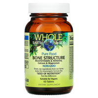 Natural Factors, Whole Earth & Sea Bone Structure Multivitamin & Mineral Description, 60 Tablets UPC 068958355054