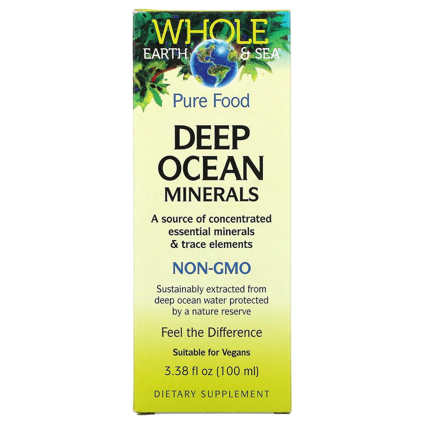 Natural Factors, Whole Earth & Sea, Deep Ocean Minerals, 3.38 oz UPC 068958355146 | Hilife Vitamins