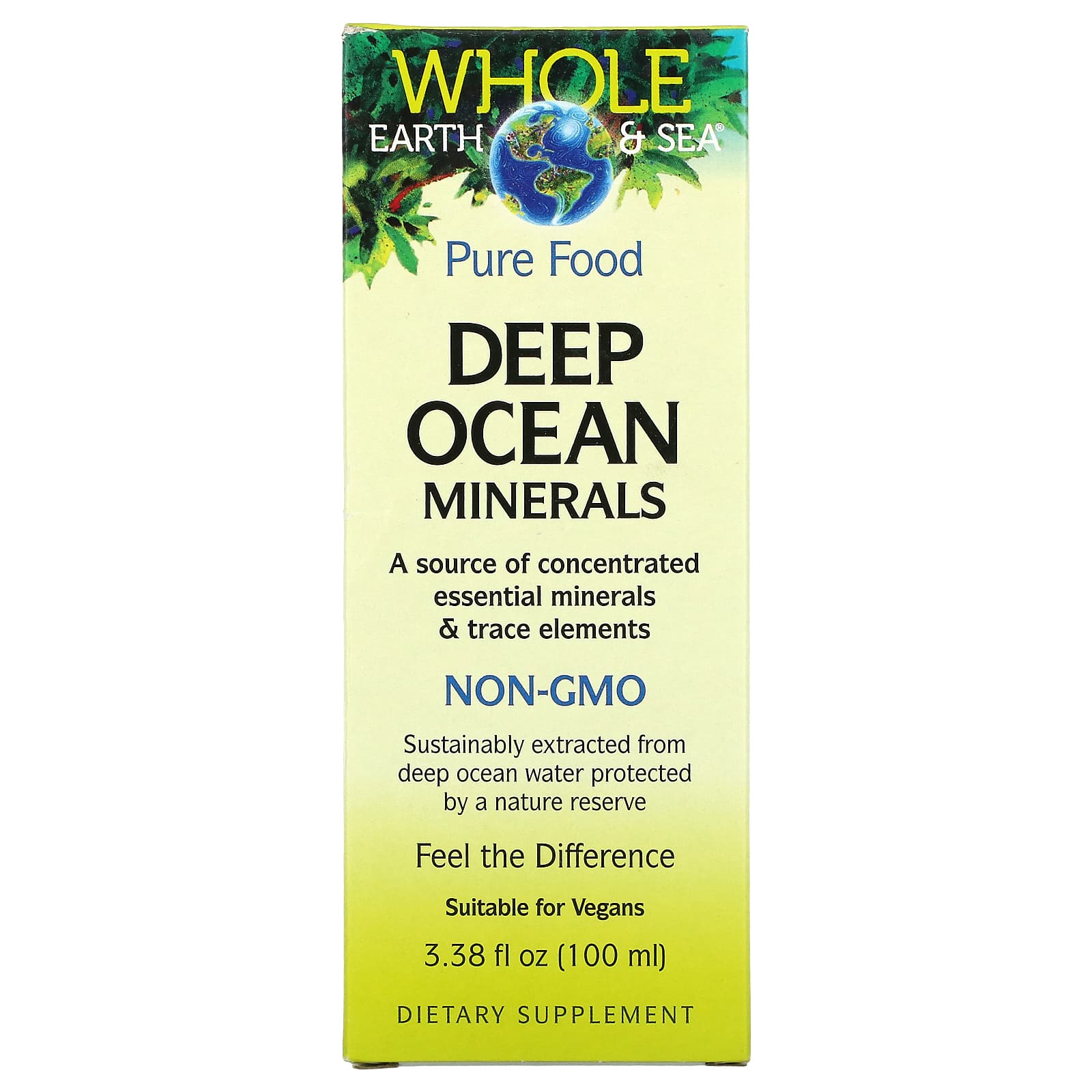 Natural Factors, Whole Earth & Sea, Deep Ocean Minerals, 3.38 oz UPC 068958355146 | Hilife Vitamins