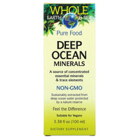 Natural Factors, Whole Earth & Sea, Deep Ocean Minerals, 3.38 oz UPC 068958355146 | Hilife Vitamins