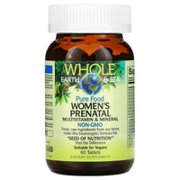 Natural Factors, Whole Earth & Sea Women's Prenatal Multivitamin & Mineral, 60 Tablets UPC 068958355177 | Hilife Vitamins
