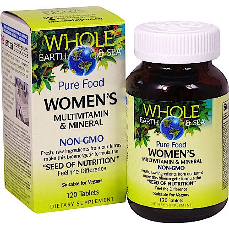 Natural Factors, Whole Earth & Sea Women's Multivitamin & Mineral, 120 Tablets UPC 068958355207 | Hilife Vitamins