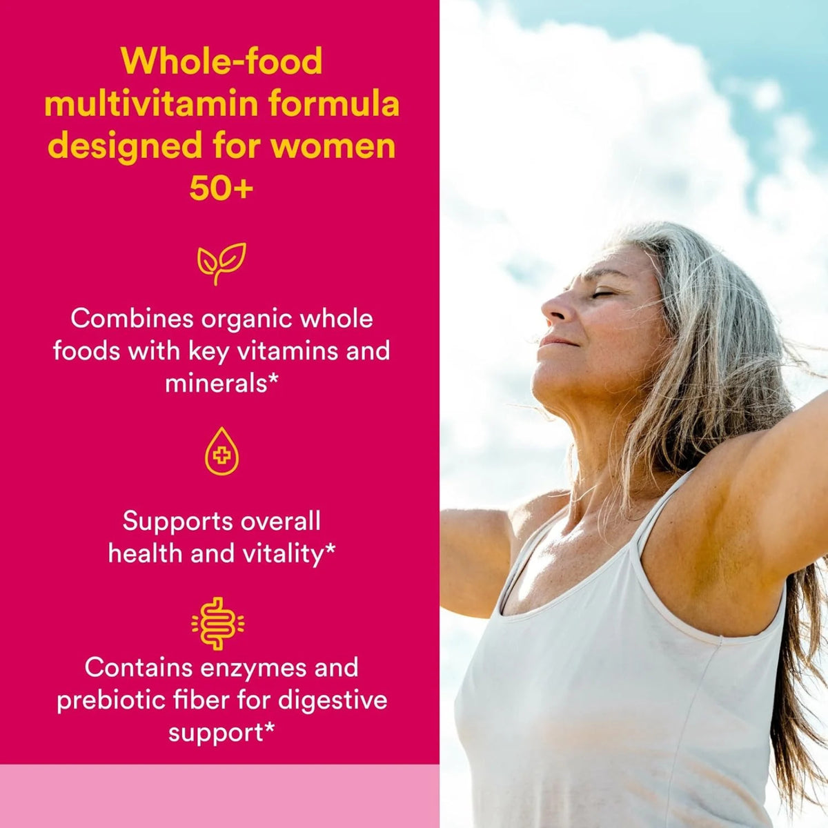 Natural Factors, Whole Earth & Sea®, Women’s 50+ Multi, Once A Day, 60 Vegetarian Capsules UPC 068958355689 | Hilife Vitamins