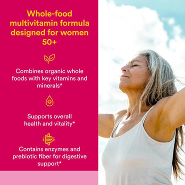 Natural Factors, Whole Earth & Sea®, Women’s 50+ Multi, Once A Day, 60 Vegetarian Capsules UPC 068958355689 | Hilife Vitamins