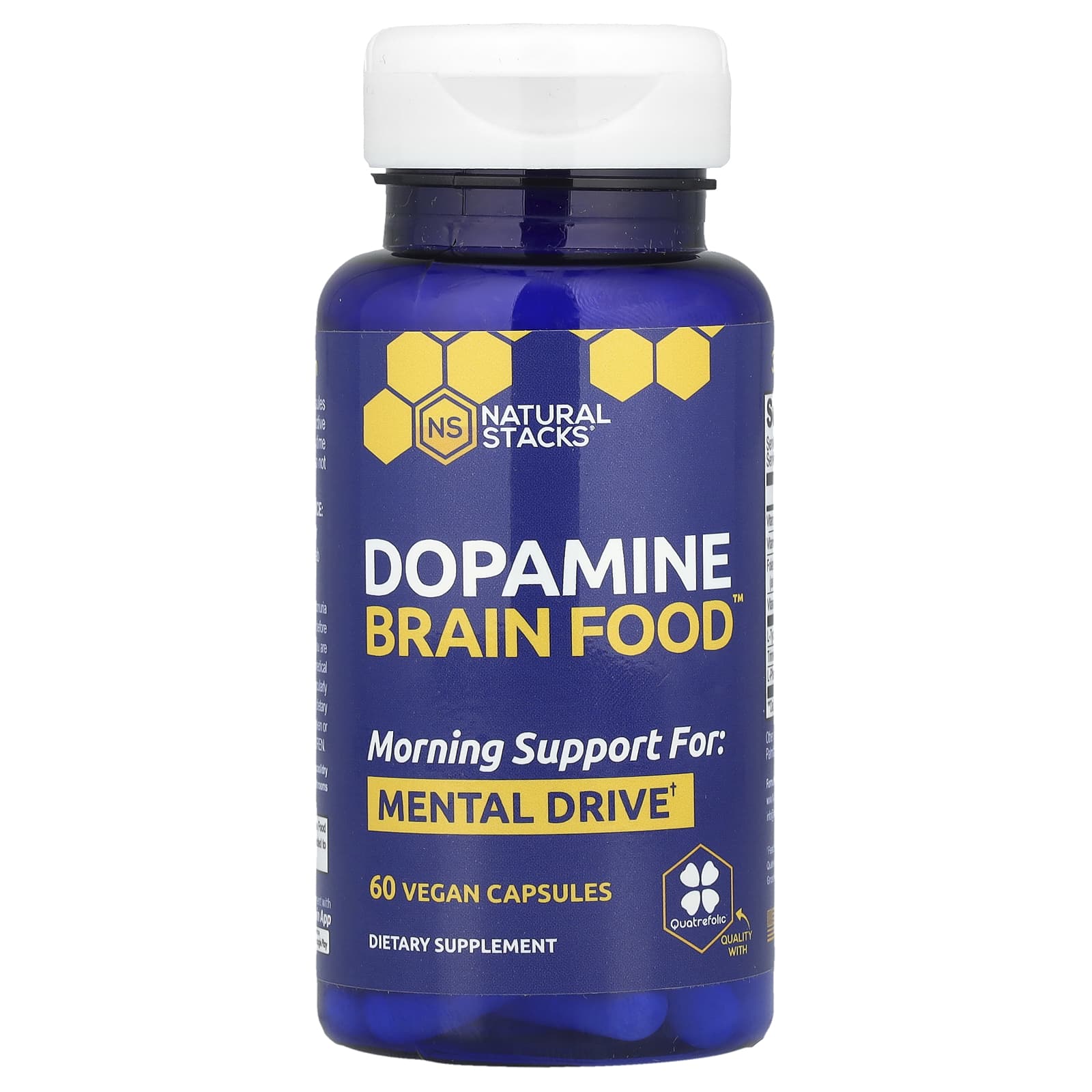 Natural Stacks, Dopamine Brain Food™, 60 Vegan Capsules UPC 673869563971 | HiLife Vitamins