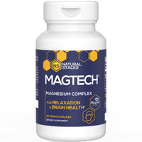 Natural Stacks, MagTech, Magnesium Complex, 90 Vegetarian Capsules - 718879621607 | Hilife Vitamins