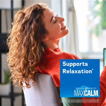 Natural Vitality, MaxCalm® Magnesium Citrate + Glycinate Raspberry-Lemon Flavor Powder, 4 oz (113 G) UPC 183405000094