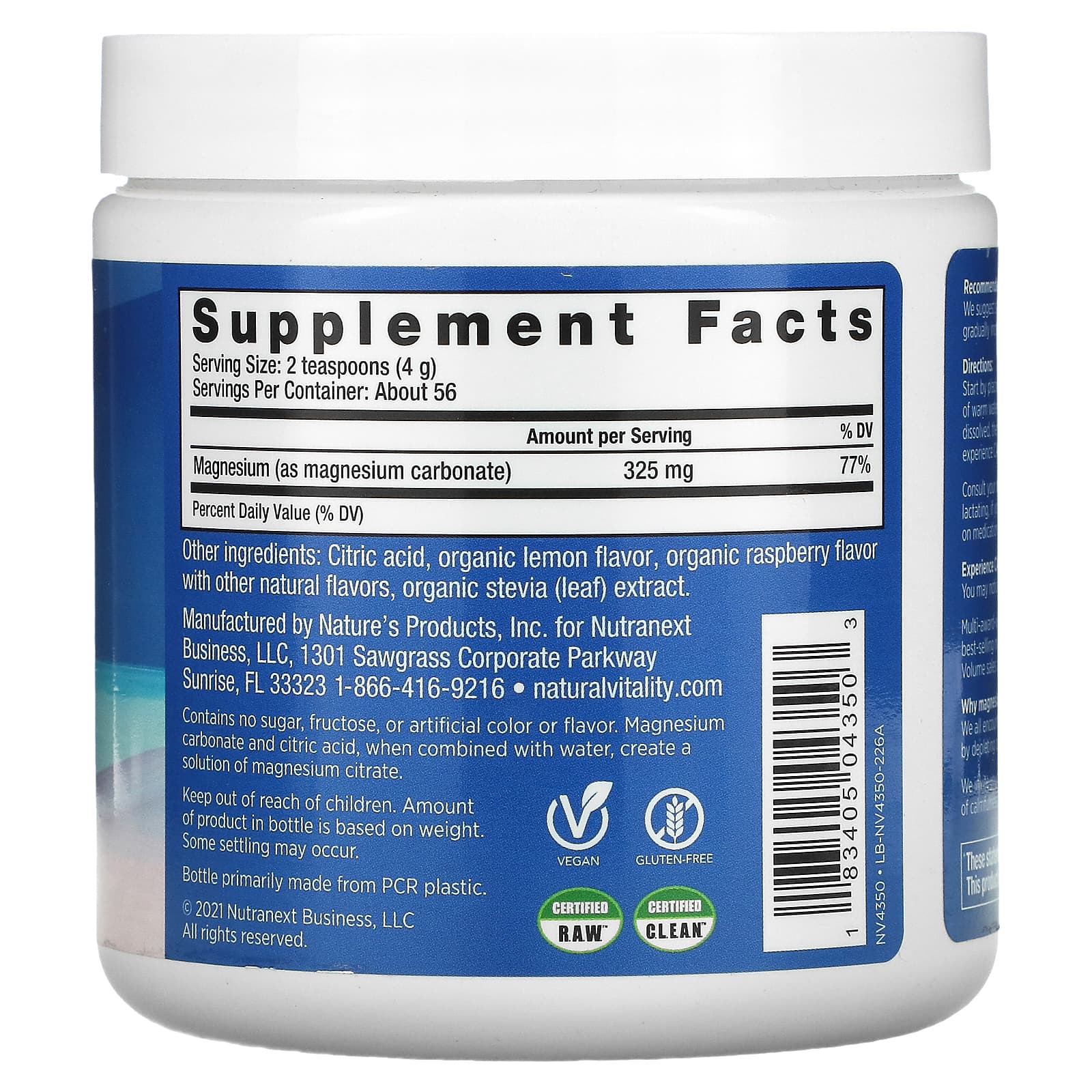 Natural Vitality, CALM, The Anti-Stress Drink Mix, Raspberry-Lemon, 8 oz (226 g) UPC 183405043503 | HiLife Vitamins