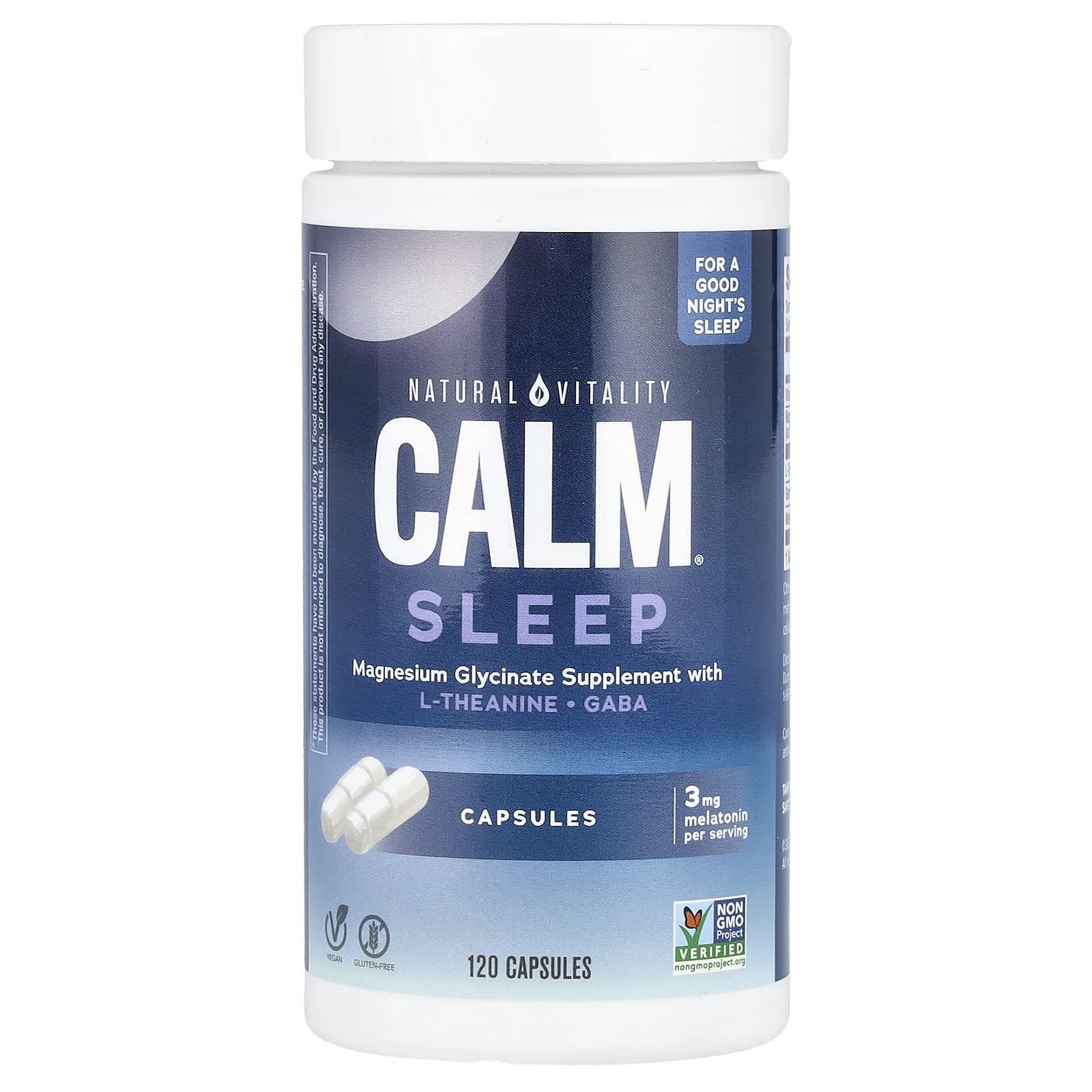 Natural Vitality, Calm® Sleep, 120 Capsules UPC 183405043619 | HiLife Vitamins