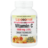 Natural Factors, Liposomal Vitamin C, 120 Softgels UPC 068958013220 | Hilife Vitamins