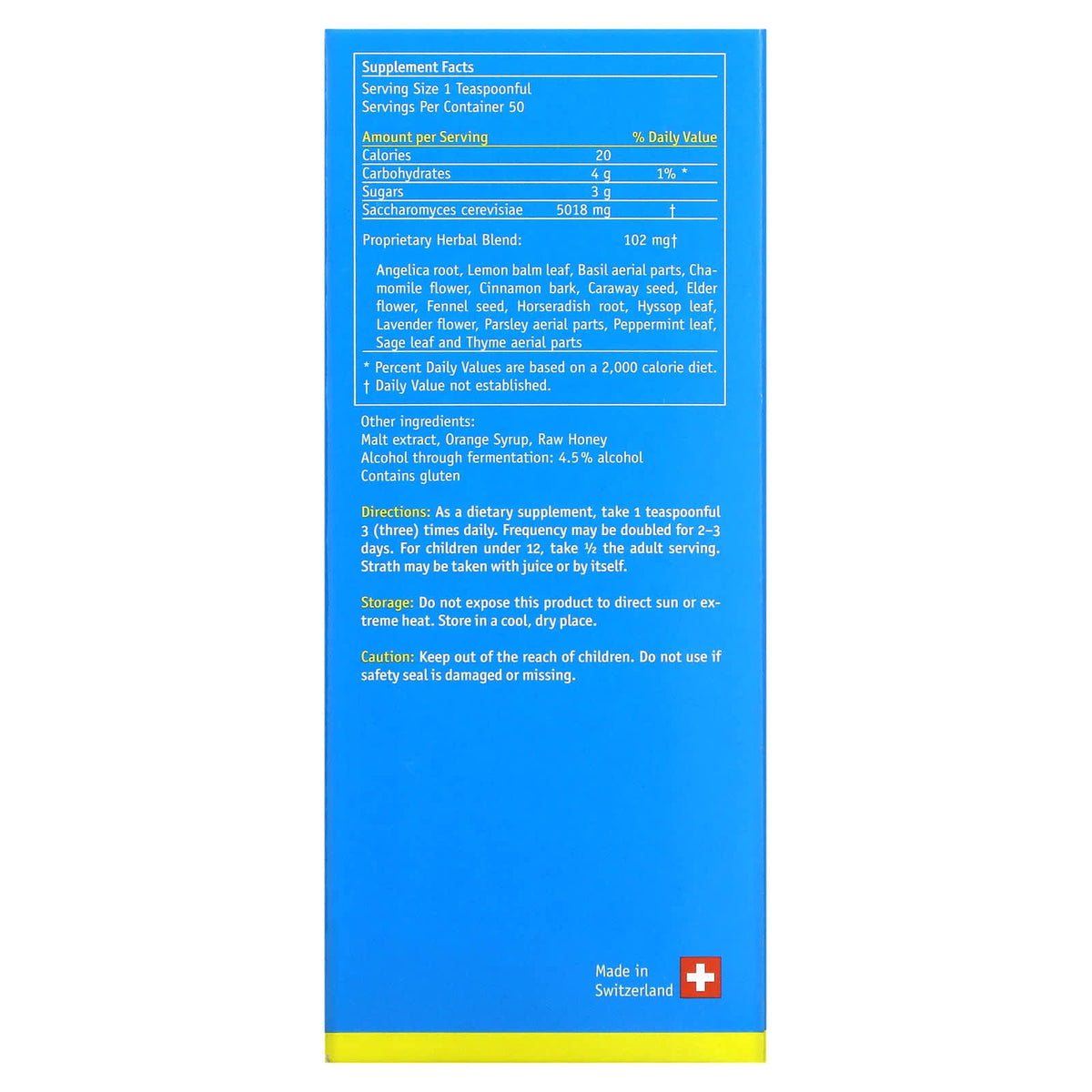 Nature’s Answer, Bio-Strath Liquid, 8.4 Oz UPC 021718608029 | Hilife Vitamins