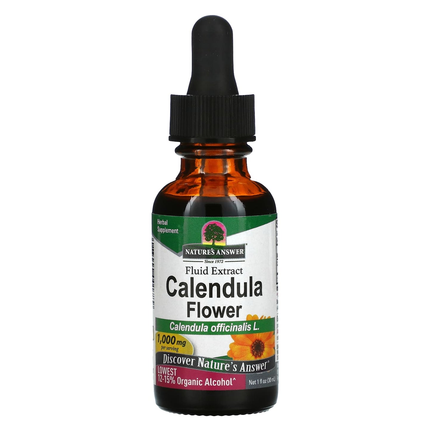 Nature’s Answer, Calendula Flowers Extract, 1 Oz UPC 083000001789 | Hilife Vitamins