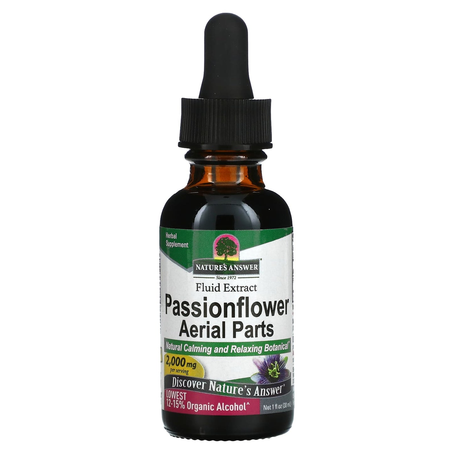 Nature’s Answer, Passion Flower Extract, 1 Oz UPC 083000004421 | Hilife Vitamins