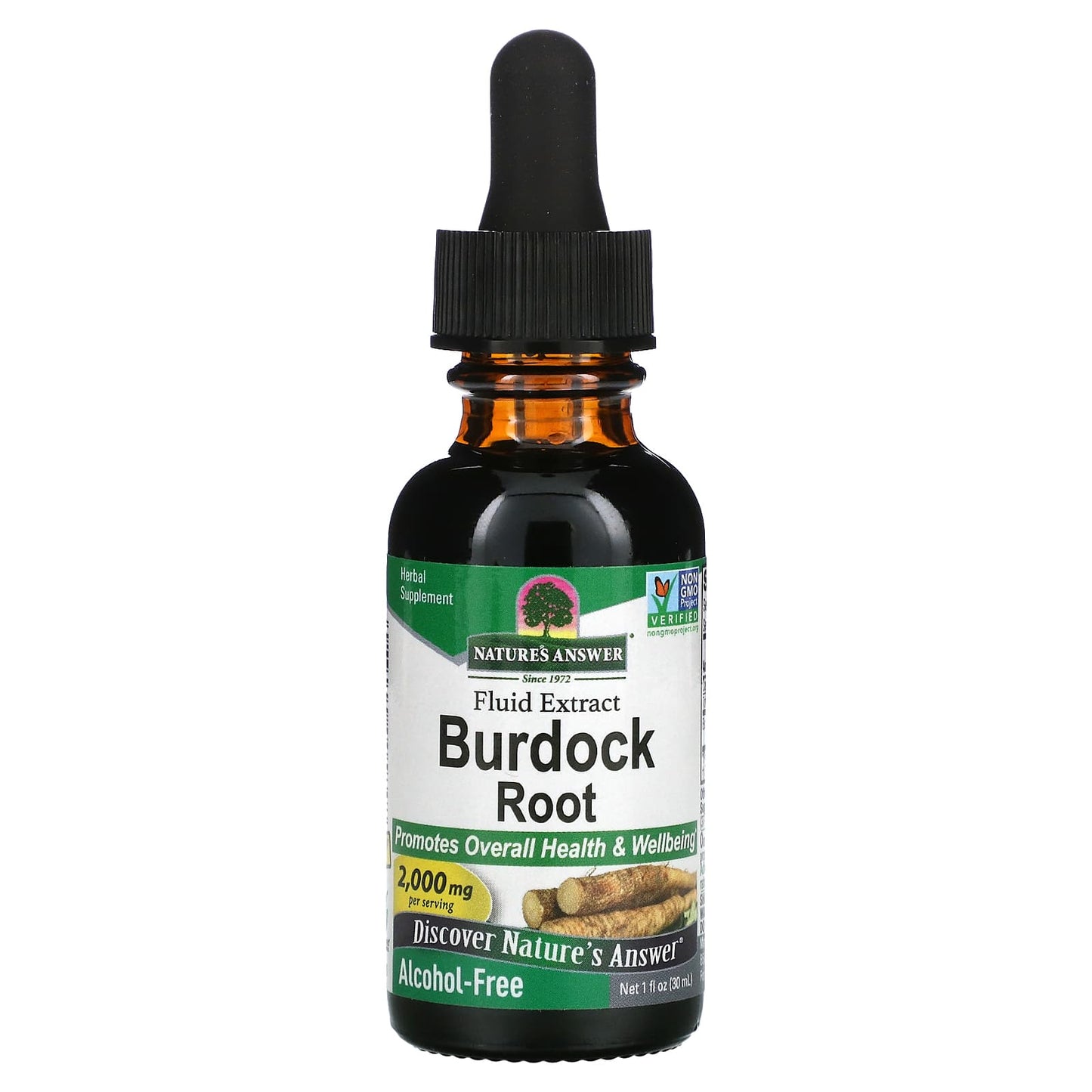 Nature’s Answer, Burdock Root Alcohol Free Extract, 1 Oz UPC 083000005848 | Hilife Vitamins