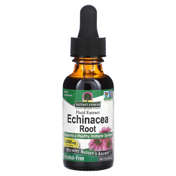Nature’s Answer, Echinacea Alcohol Free Extract, 1 Oz Ounces - 083000006128 | Hilife Vitamins